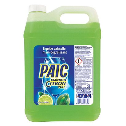 PAIC Liquide vaisselle mains concentré citron vert - Bidon 5 L