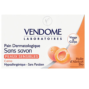 Pain dermatologique sans savon Vendome peaux sensibles 100 g