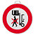 Painel de proibição redondo "proibido carros elevadores" - 3