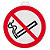Painel de proibição redondo "proibido fumar" - 6