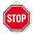 Painel de proibição redondo "stop" - 1