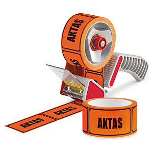 Paketerbjudande PVC-varningstejp "AKTAS"