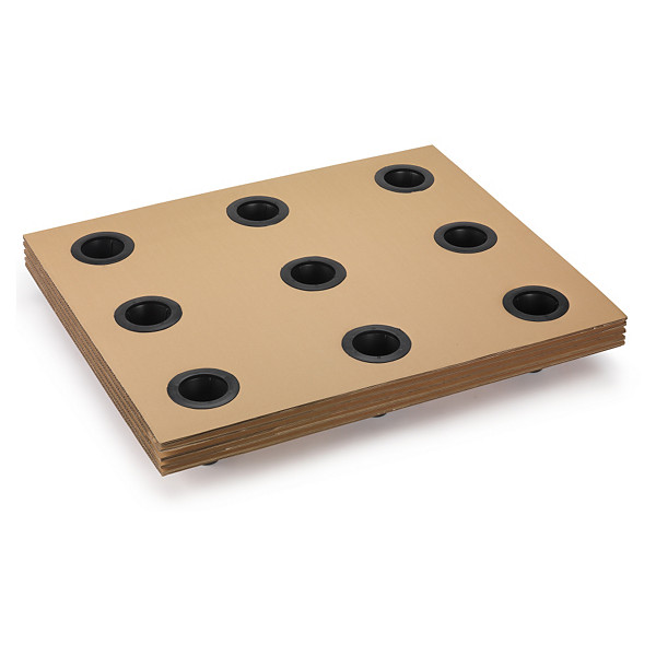 Palette carton emboîtable à plots plastique Interpal 1000x120 mm - 1