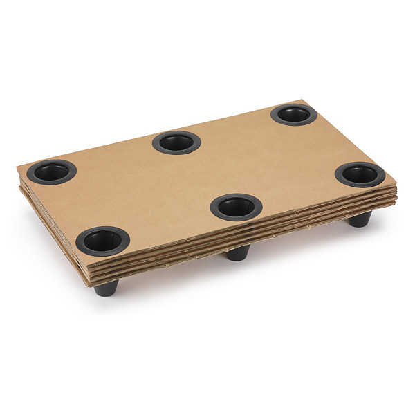 Palette carton emboîtable à plots plastique Interpal 630x120 mm - 1