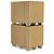 Palletiseerbare kartonnen container in bruin dubbelgolfkarton - 1