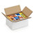 Palletiseerbare kartonnen doos in wit dubbelgolfkarton 48,5 x 38,5 x 25 cm - 1