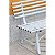 Panchina da esterno a 3 posti Meet, 150 x 57 x 76 cm, Ferro verniciato, Avorio - 3