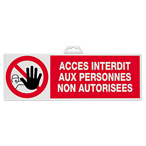 Panneau acc?s interdit aux personnes non autorisées
