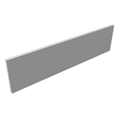 Panneau-écran acoustique Cadre pour bureau multipostes, écart inférieur à 35 mm,  H. 438 x L. 1400 - Tissu Gris cadre Aluminium