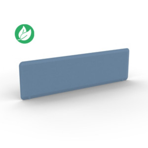Panneau-écran acoustique Moody pour bureau bench L.140 cm – Tissu Bleu - Fixation Blanche Panneau-écran acoustique Moody pour bureau bench L.140 cm – Tissu Bleu - Fixation Blanche