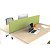 Panneau-écran  acoustique Moody pour bureau bench L.140 cm – Tissu Vert fixations Alu - 1