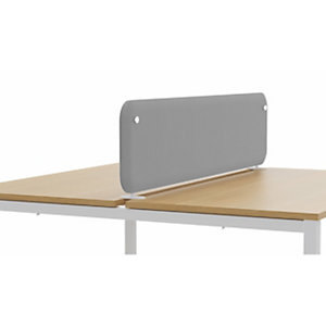 Panneau écran KOUSTIC pour bench - L.160 x H.40 cm - Tissu Gris clair