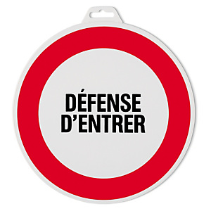 Panneau défense d'entrer