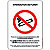 Panneau interdiction de fumer 14,8 x 21 cm PVC - 1