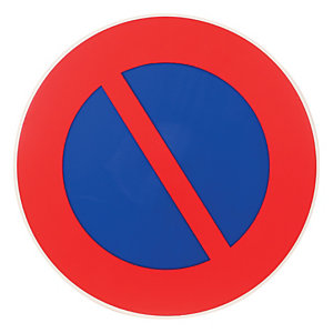 Panneau interdiction de stationner diamètre 30 cm polystyrène antichoc