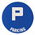 Panneau parking diamètre 45 cm polystyrène antichoc - 1