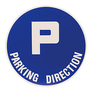Panneau parking direction diamètre 30 cm polystyrène antichoc