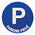 Panneau parking privé diamètre 30 cm polystyrène antichoc - 1