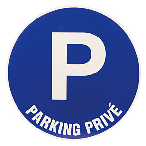Panneau parking privé diamètre 30 cm polystyrène antichoc