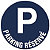 Panneau parking réservé diamètre 45 cm polystyrène antichoc - 1