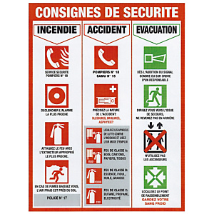 Panneau de signalisation des appels d'urgence 46 x 32 cm Panneau de signalisation des appels d'urgence 46 x 32 cm