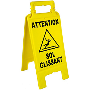 Panneau sol glissant Panneau sol glissant