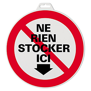 Panneau ne pas stocker ici