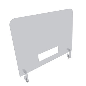 Pannello protettivo in plexiglass con morsetti, 85 x 65 cm, Trasparente