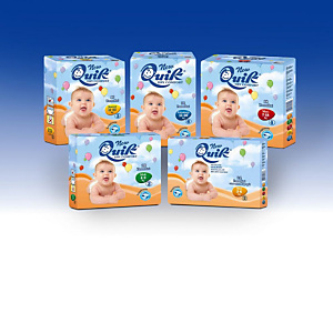 Pannolini per bambini Quick, Taglia 4 - dai 7 ai 18 kg Pannolini per bambini Quick, Taglia 4 - dai 7 ai 18 kg