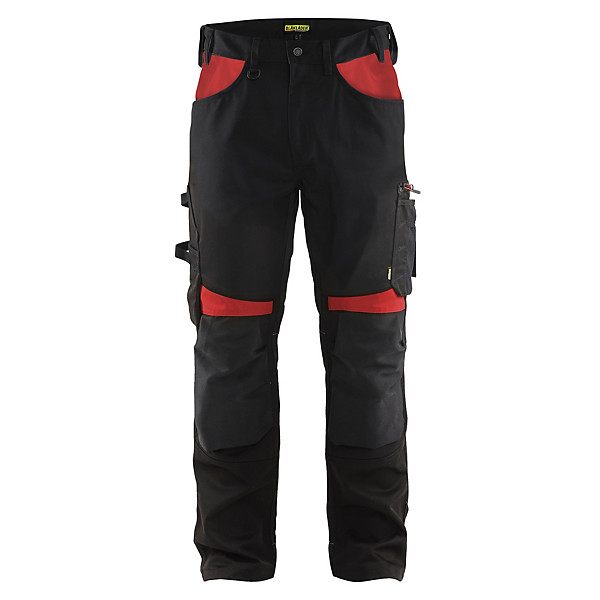 Pantalon cordura stretch 2D BLAKLADER Noir Rouge 44 - 1