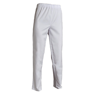 Pantalon hospitalier mixte blanc, taille 44/46 Pantalon hospitalier mixte blanc, taille 44/46