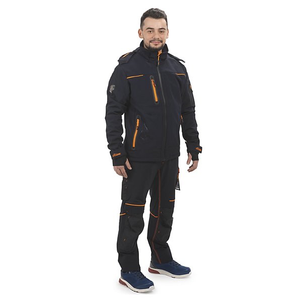 Pantalon de travail Atom bleu/orange UPOWER - 2