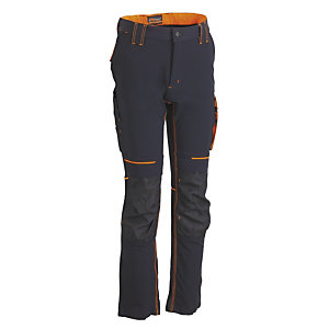 Pantalon de travail Atom bleu/orange UPOWER