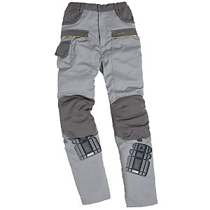 Pantalon de travail polycoton gris clair et gris foncé Mach 2, DeltaPlus, taille S