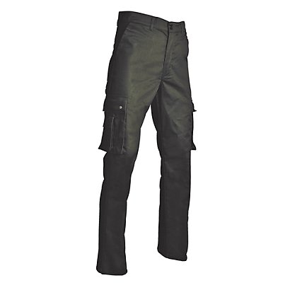 Pantalon de travail type treillis en polycoton, vert US, taille 42