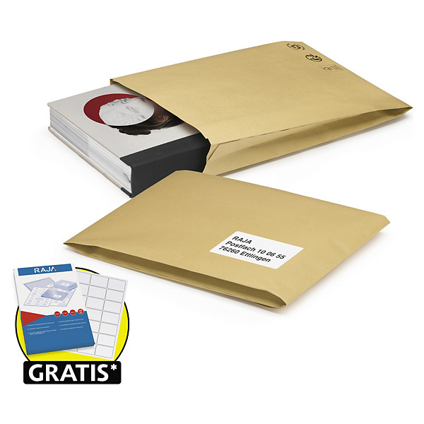 Papír csomagküldő boríték 100% -ban újrahasznosított