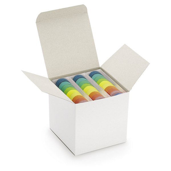 Papírové krabičky bílé 50 x 50 x 70 mm - 6