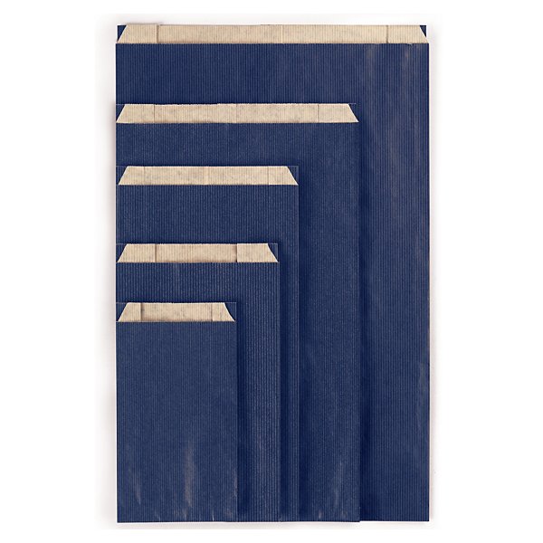 Papírové sáčky, modré 180 x 60 x 330 mm - 2