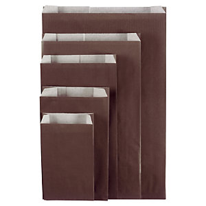 Papírové sáčky, čokoládové 160 x 80 x 250 mm