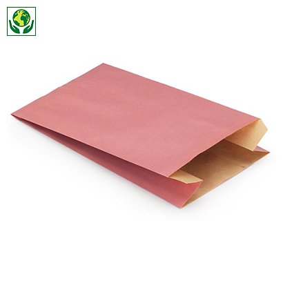 Papírové sáčky, růžové 120 x 190 x 45 mm - 1