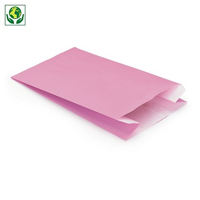 Papírové sáčky, růžové 160 x 250 x 80 mm - 1