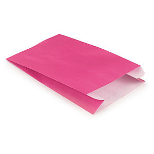 250 x Papírové sáčky, růžové 240 x 390 x 75 mm