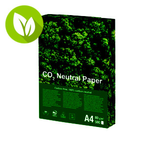 Papel Blanco neutro en CO₂  A4 80 gr 500 hojas