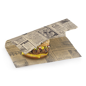 Papel envoltorio de hamburguesa 28 x 34 cm Papel envoltorio de hamburguesa 28 x 34 cm