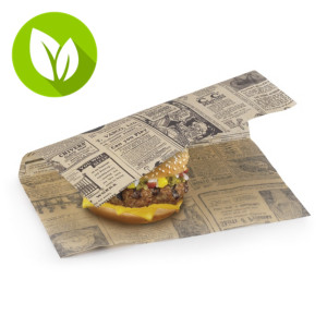 Papel envoltorio de hamburguesa 28 x 34 cm