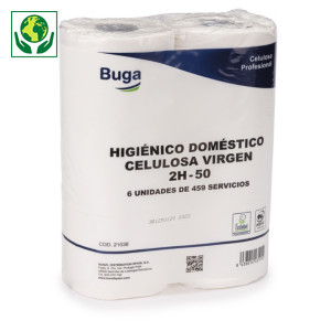 Papel higiénico celulosa virgen Buga