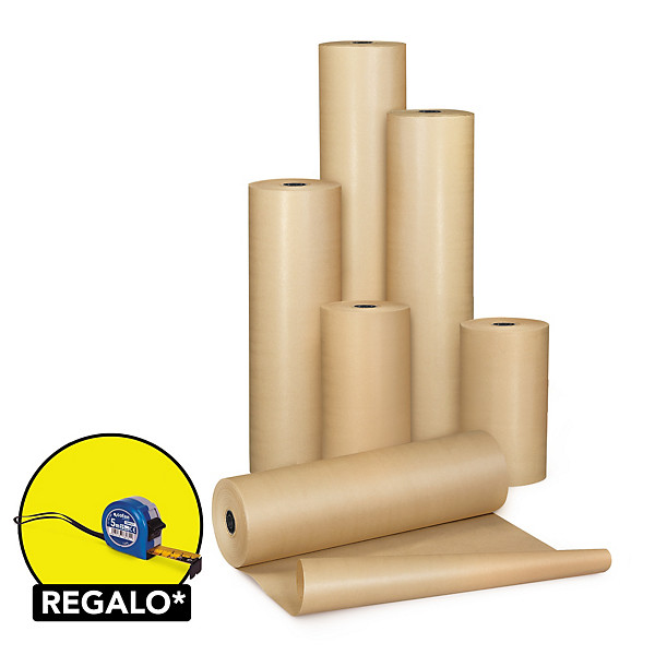 Papel kraft natural en rollo 70 gr/m² RAJA® - 1