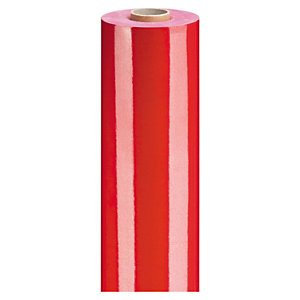 Papel de regalo brillante rojo bobina 70 cm x 25 m
