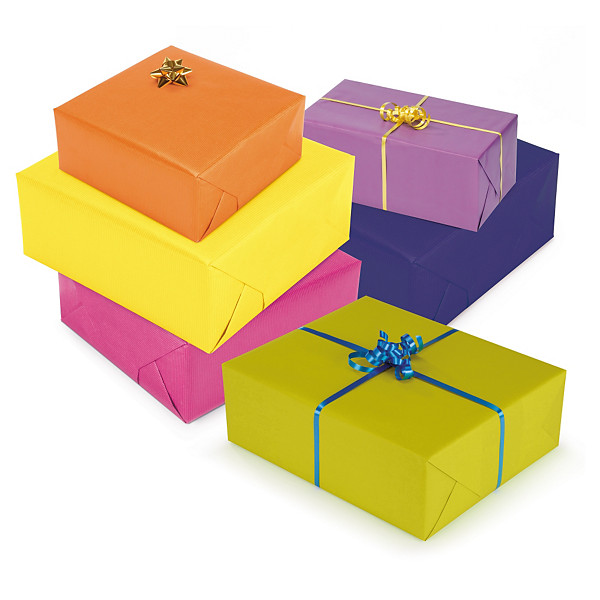 Papel de regalo kraft colores vivos - 1