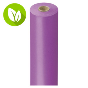 Papel de regalo kraft violeta, bobina 70 cm x 50 m